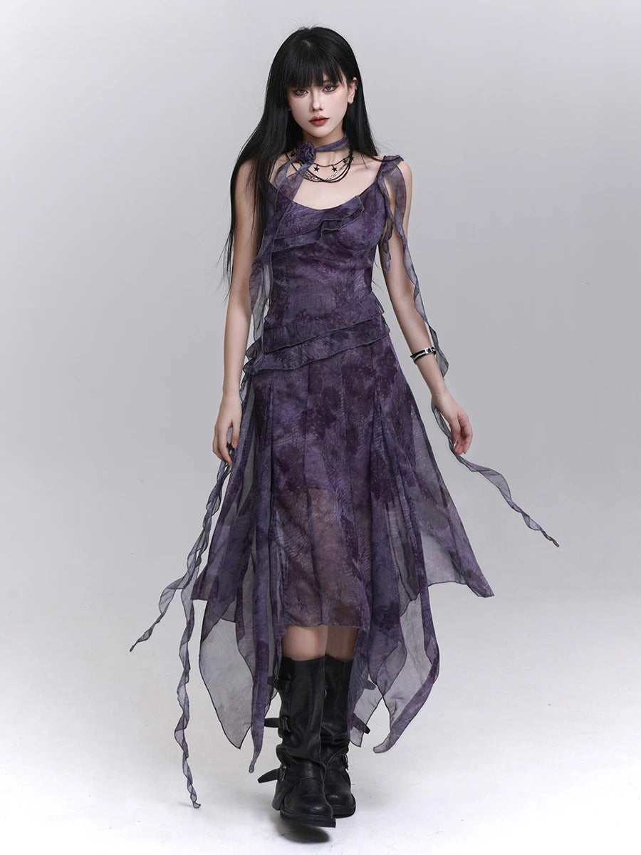Slimming Soft Strap Midi Dress Secondary image