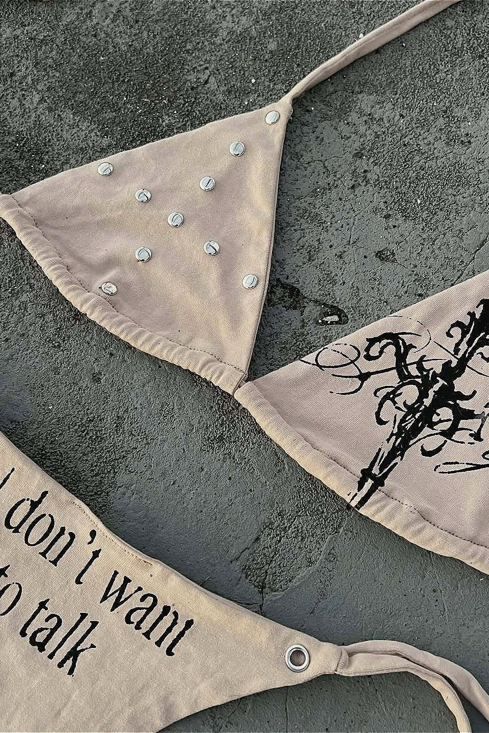 Subculture Trendy Tie Detail Swimwear
