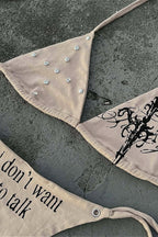 Subculture Trendy Tie Detail Swimwear