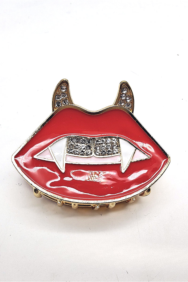 Gothic Devil Lip Hair Accs