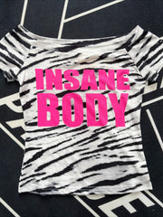 Y2K Leopard Eye Print Slim Short Sleeve T-Shirt