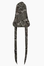 Street Destroy Camo Embroidery Long Tail Hat