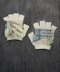Emo Stretch Knitted Fingerless gloves
