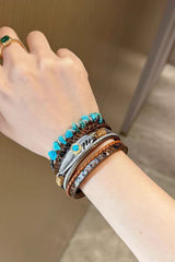 Wasteland Layered Feather Bracelet