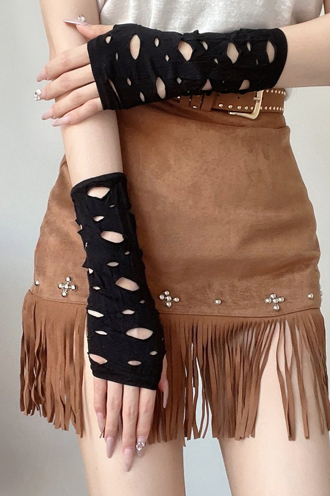 Sweet Cool Y2K Moon Girl Arm Gloves Secondary image