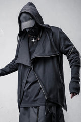 Vintage Gothic Hooded Asymmetric Coat