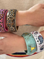 Retro Leopard Paisley Cow Pattern Y2K Bracelet