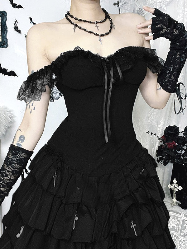 Dark Gothic Tube Corset