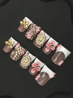 Luxury 3D Embossed Sculpted Press On Nails