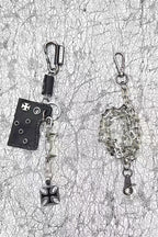 Punk Leather Tag Rivet Waist Chain