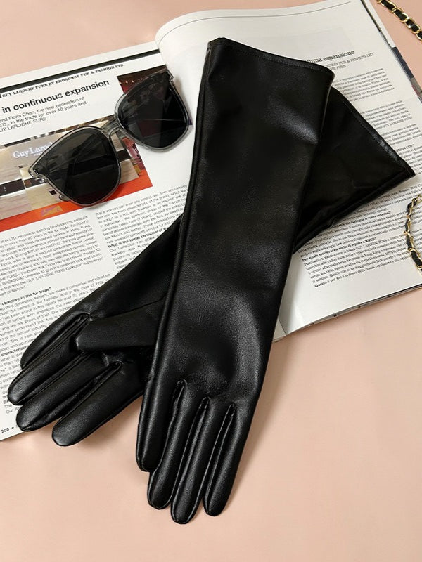 Dark Punk Mid-length Cyberpunk Gloves Secondary image