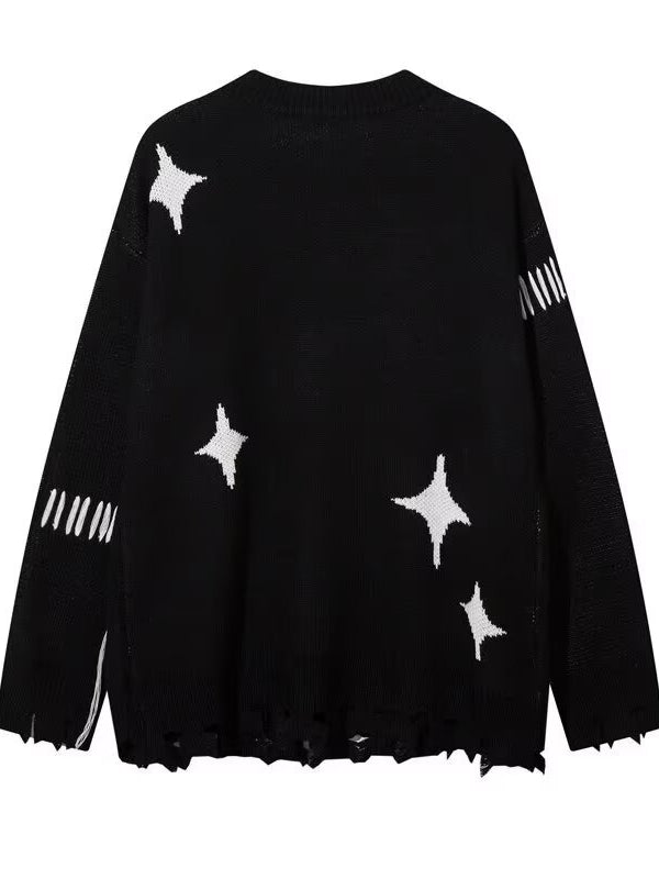 Vintage Distressed Punk Slouchy Knit  Sweater Main image