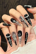 Sweet Gothic Cross Press On Nails