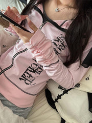 Gothic Punk Hooded Cardigan Hoodie