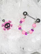 Y2K Millennium Hot Girl Skull Earrings