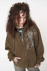 Graphic Fleece Pullover Hoodie