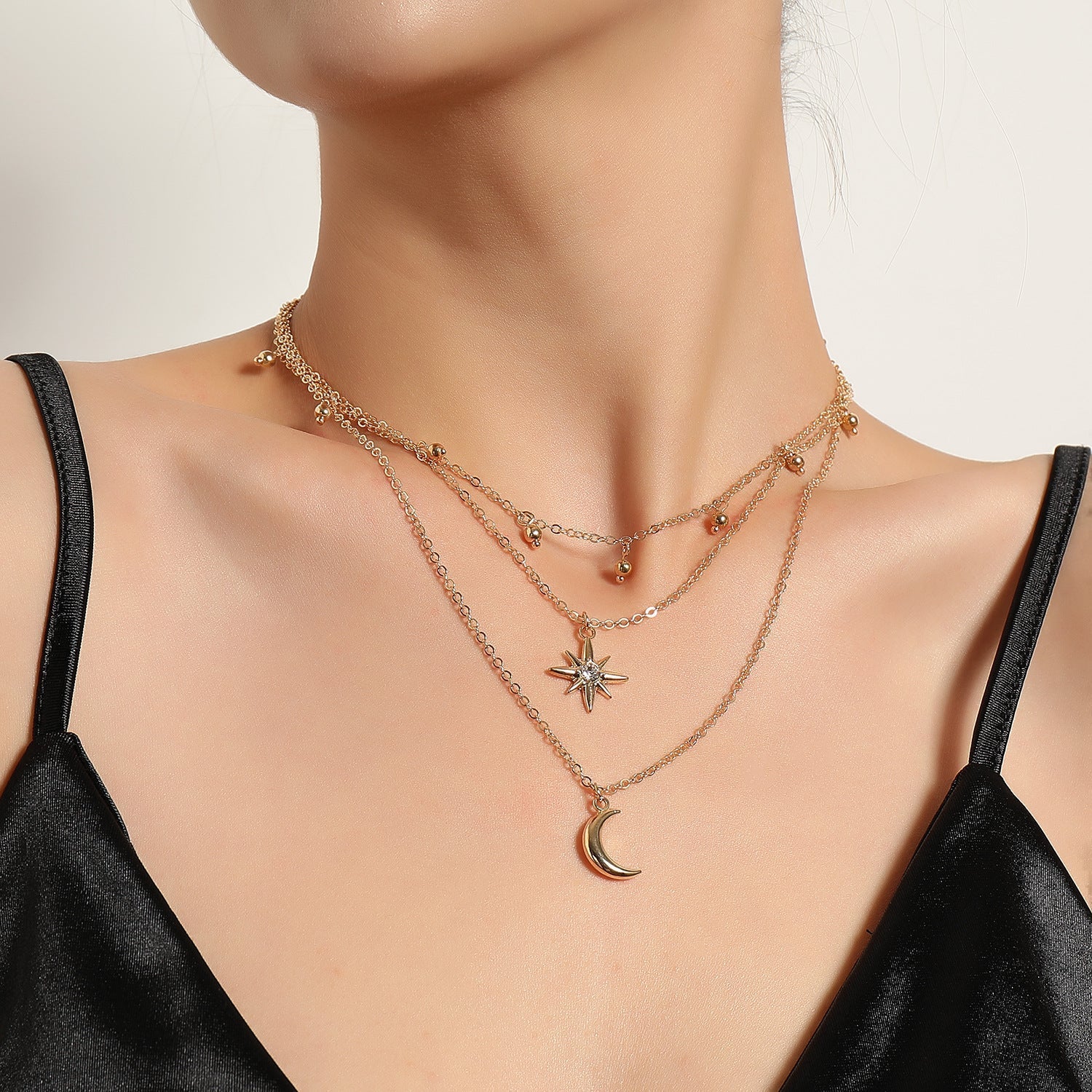 Hot Selling Metal Crescent Star Necklace Secondary image