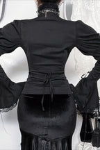Versatile Dark Lolita Flare Sleeve Blouse