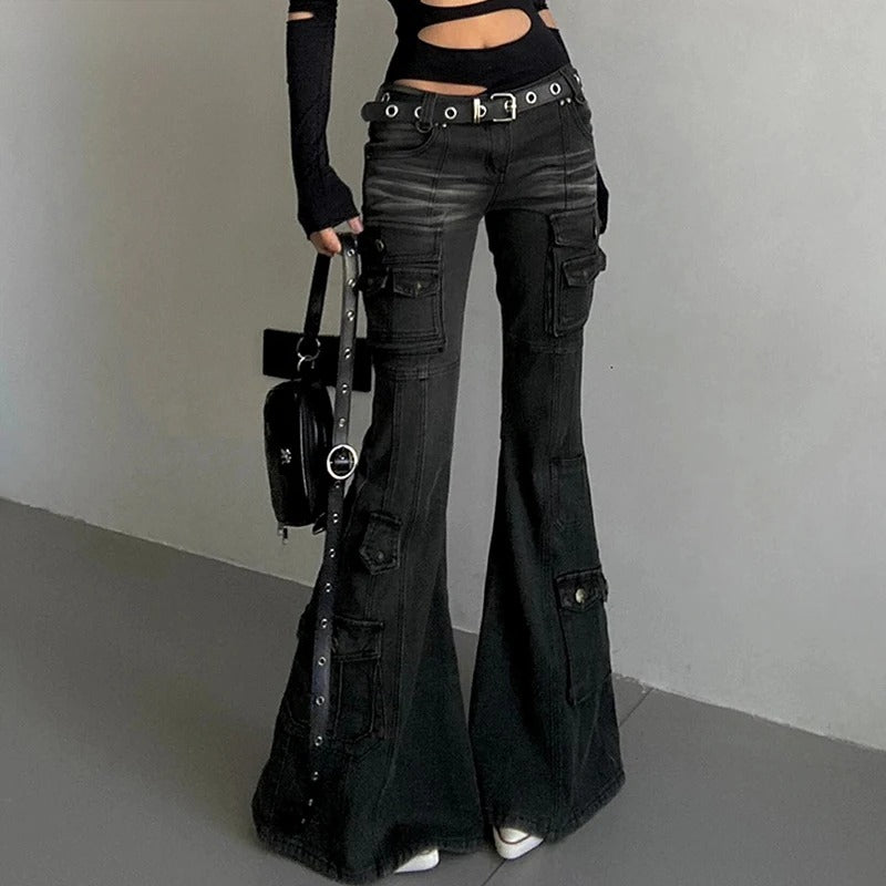 Grunge Skinny Flare Pants Main image