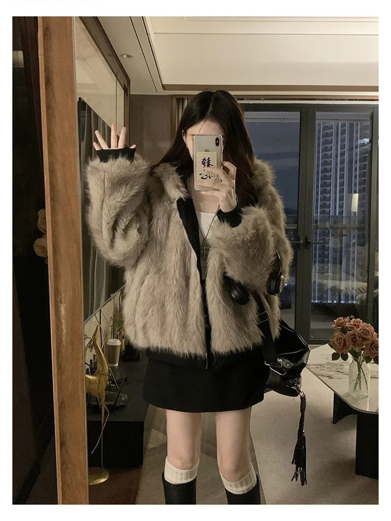 Double Faced Quilted Parka Coat