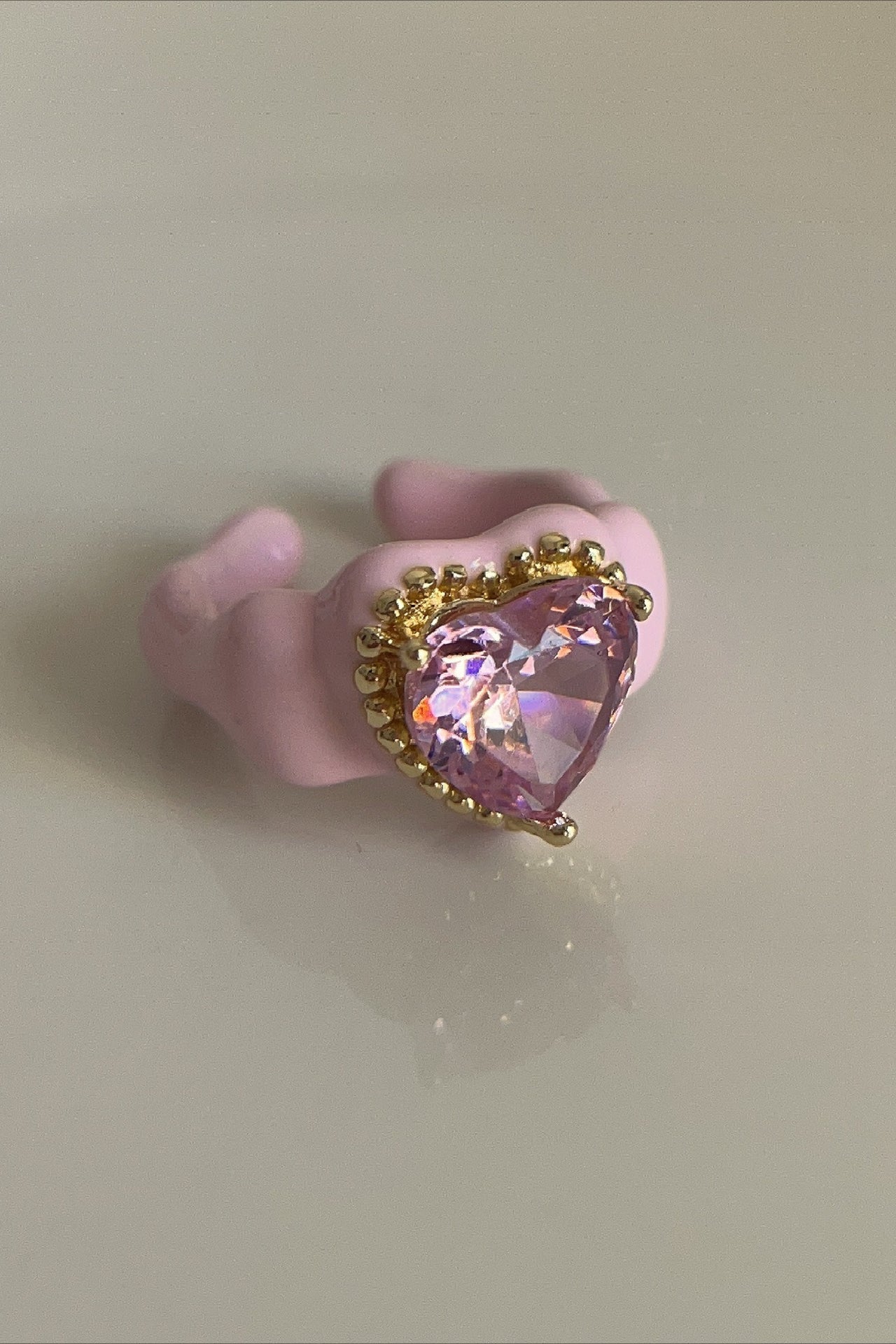 Enamel Oil Macaron Open Metal Ring Main image