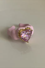 Enamel Oil Macaron Open Metal Ring