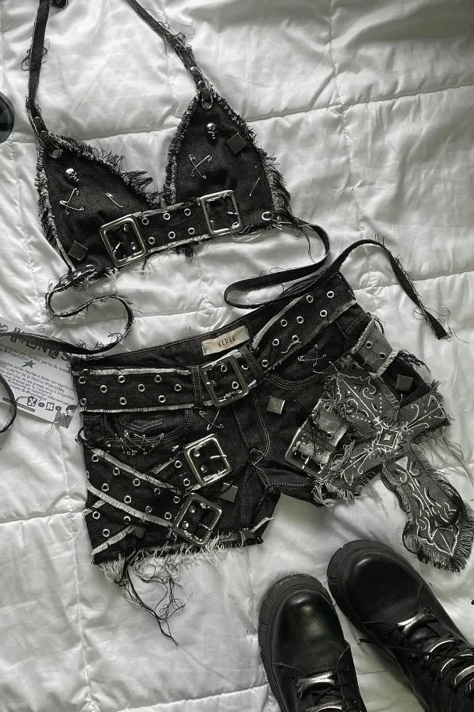 Vintage Gothic Slim Mini Skirt Main image