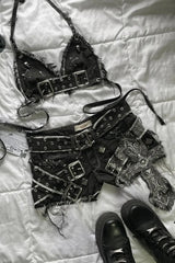 Vintage Gothic Slim Mini Skirt