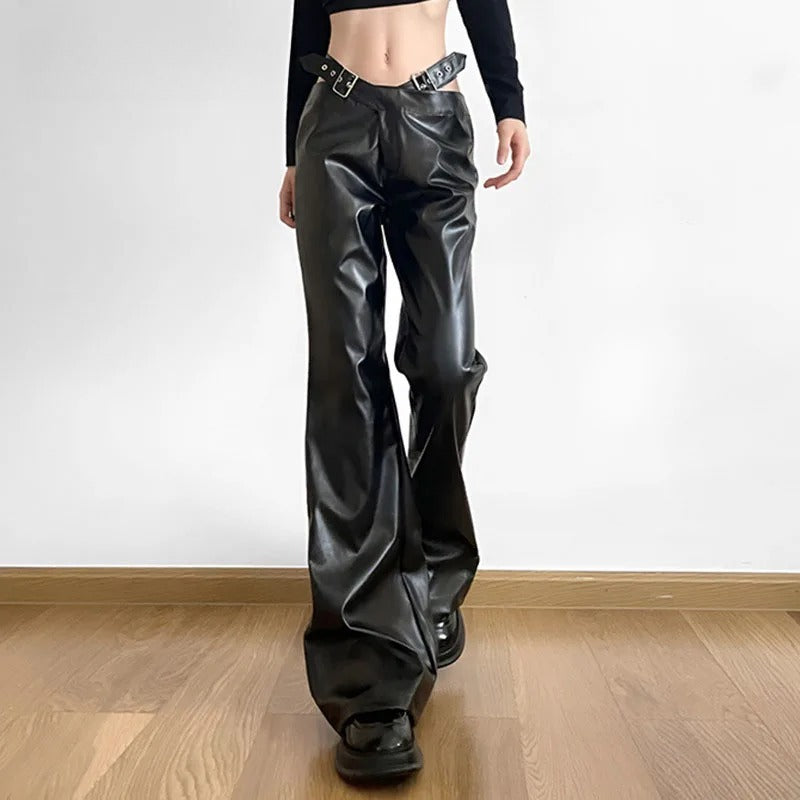 Black Cargo Waistband Pants Main image