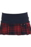 Plaid Pleated Mini Skirt