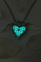 Romantic Luminous Wing Heart Necklace