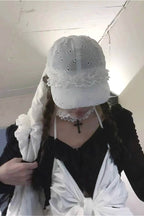 Dreamcore Lace Trim Baseball Hat