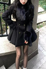 Gothic Lolita Vintage Lapel Slim Coat