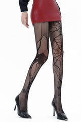 Edgy Goth Spiderweb Y2K Fishnet Tights