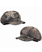 Y2K Vintage Washed Rivet Beret Hat
