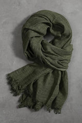 Techwear Hip Hop Punk Pleated Cotton Linen Distressed Vintage Scarf