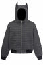 Horn Detail Striped Hoodies