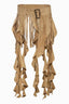 Vintage Metal Buckle Frilled Tassel Belt