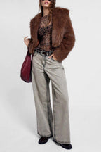 Leopard Pattern Base Mesh Top