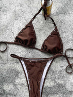 Punk Rock Studded Swimwear