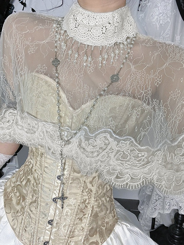 Dark Lace Gothic Cloak