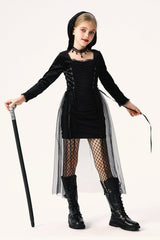 Dark Witch Dress Kid Halloween Costume