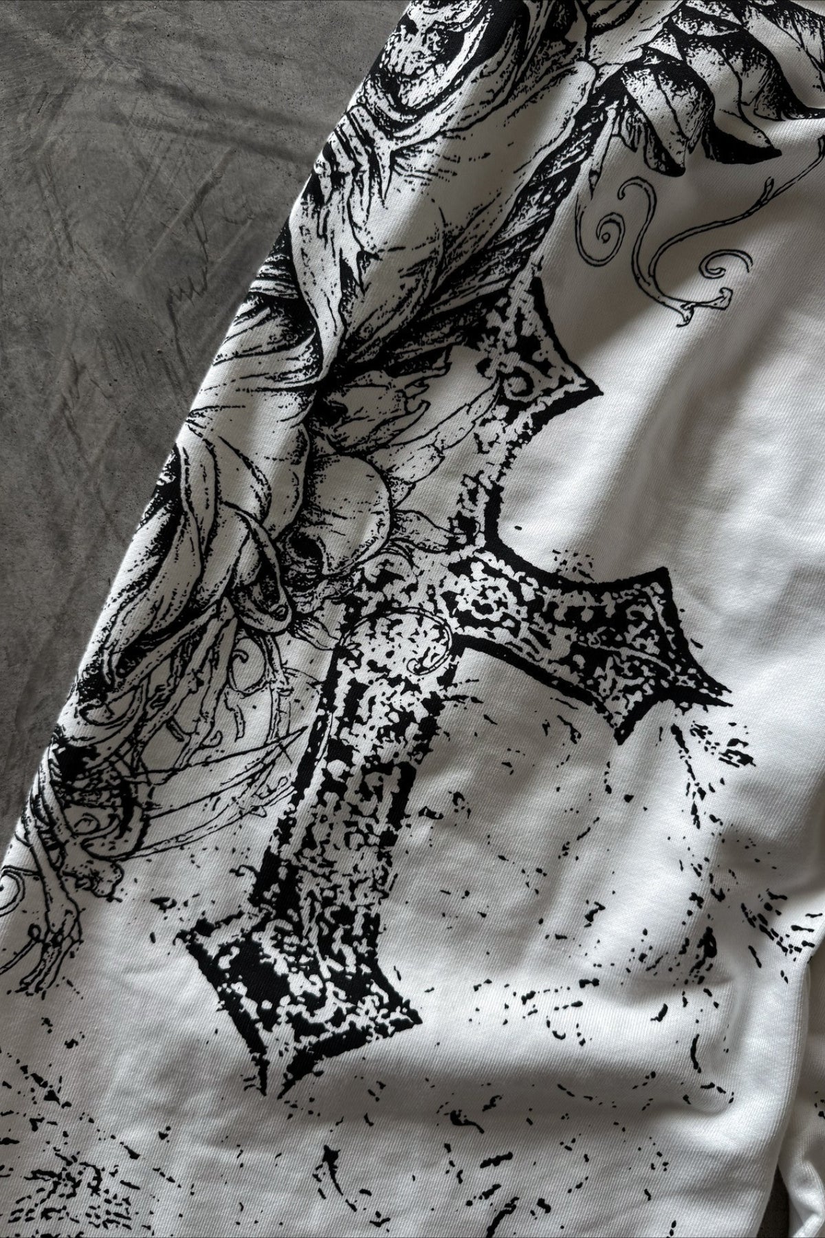 Ornate Snake Print Wide Leg Pants