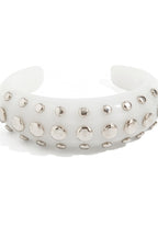 Vintage Tie Dye Studded Resin Open Bracelet