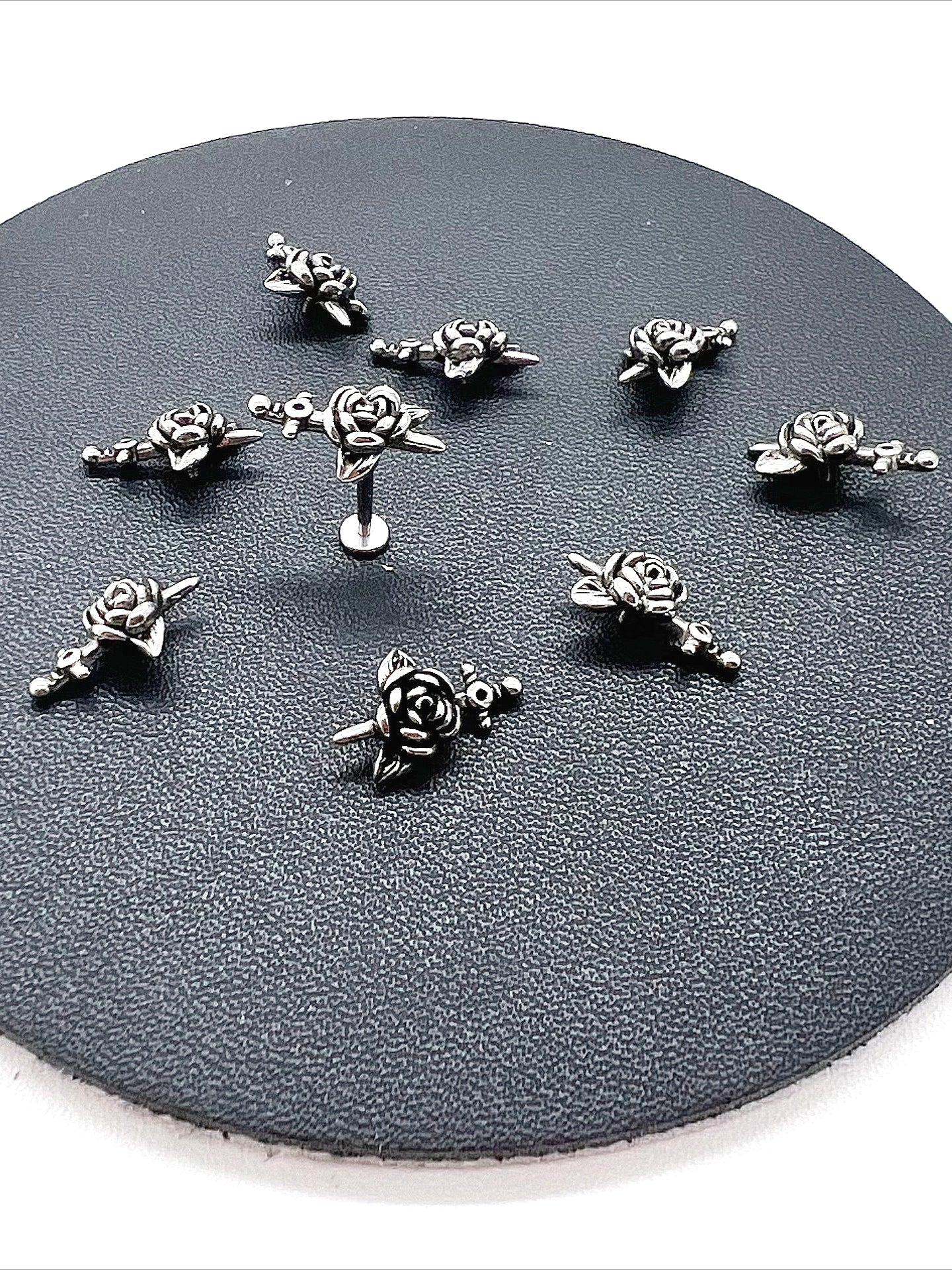 Vintage Rose Sword Lip Stud
