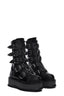 Multi-Buckle Platform Combat Boots