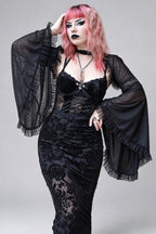 Lace Edge Bell Sleeve Cardigans