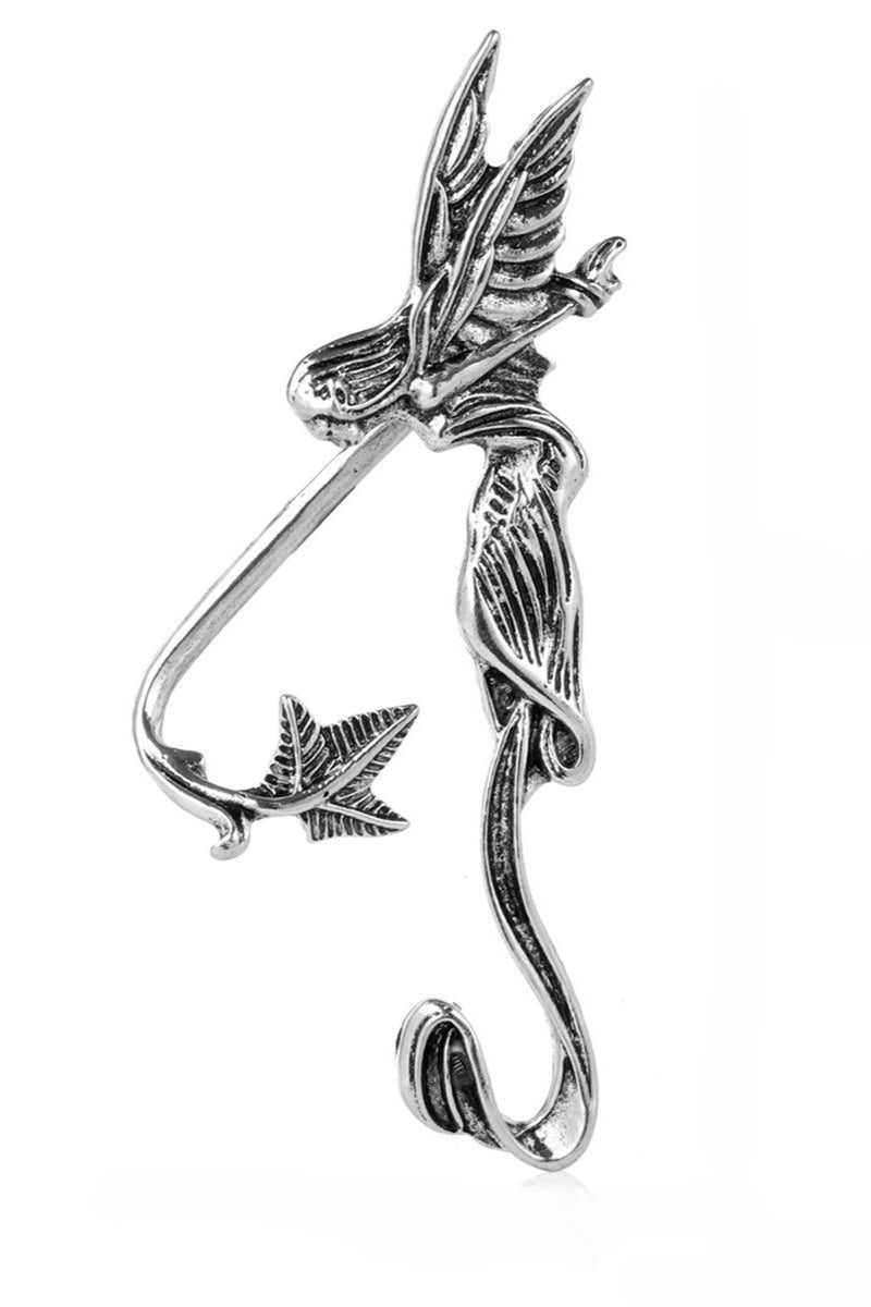 Gothic Dark Demon Metal Earrings Secondary image