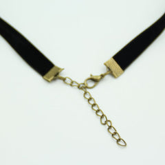 Punk Velvet Short Harajuku Vintage Lace Necklace Green Halloween