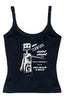 Cartoon Punk Black Tank Tops